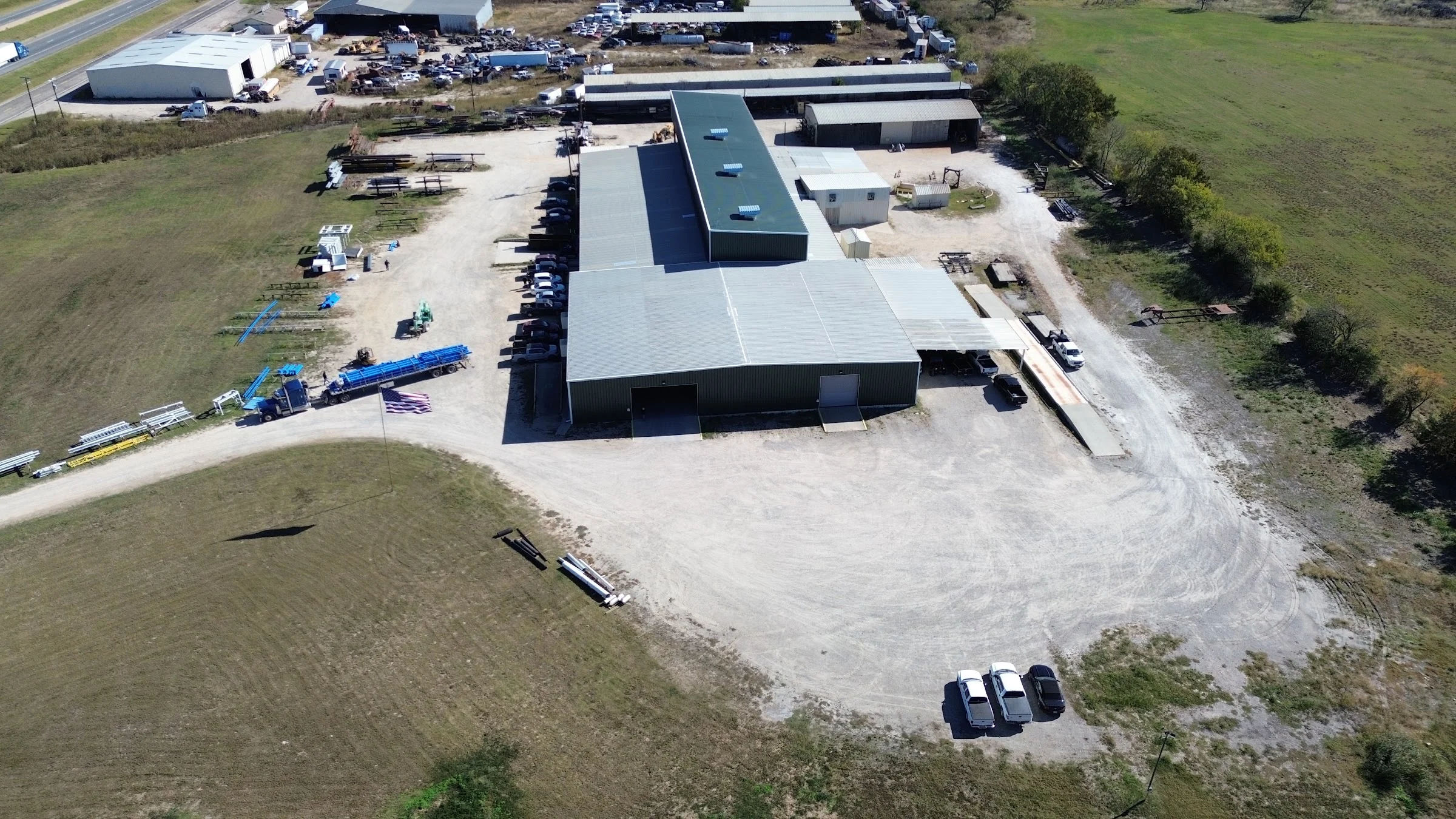 Aerial view of the Hawk Fabrication facility