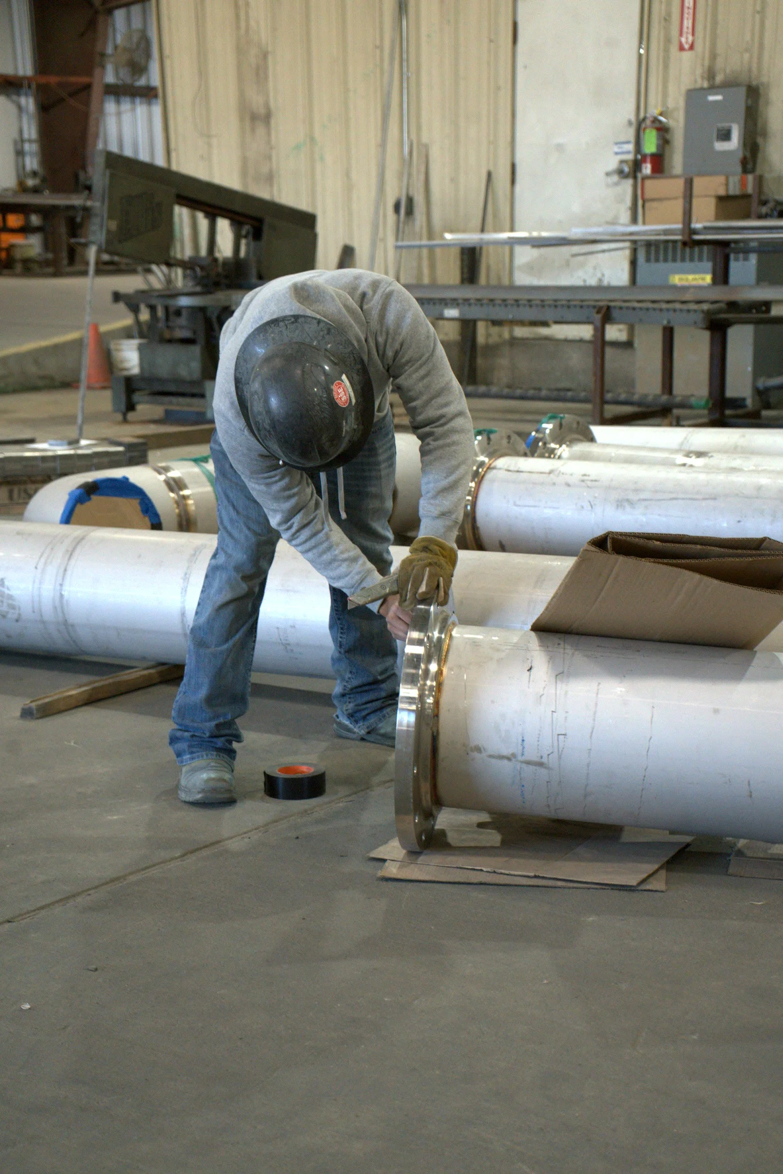 Hawk Fabrication shop floor, a quality check