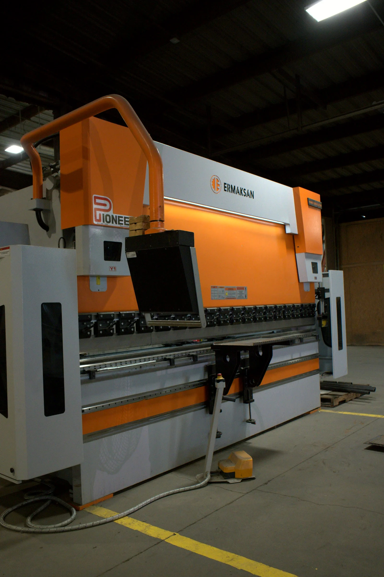 Finished result, the press brake