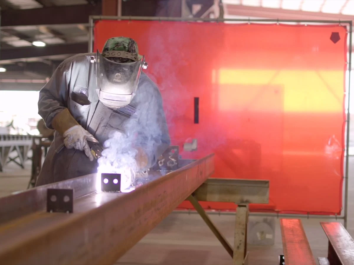 Welding detail shot